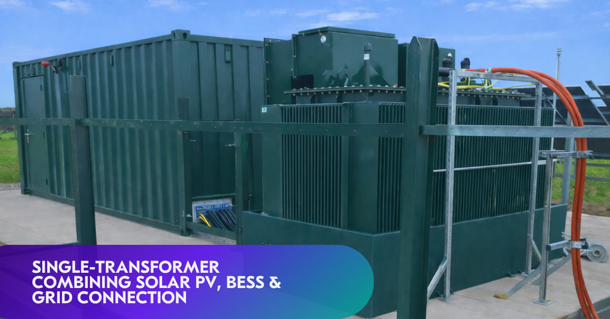 Kyte Powertech solar PV and BESS transformer for renewable energy integration Integrated solar PV and BESS distribution transformer manufactured by Kyte Powertech High-efficiency solar PV and battery energy storage transformer solution